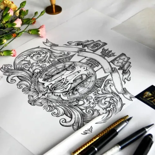 Монограмма личный знак, личный шедевр