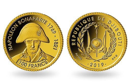 Наполеон Бонапарт изображен на памятной монете Джибурти