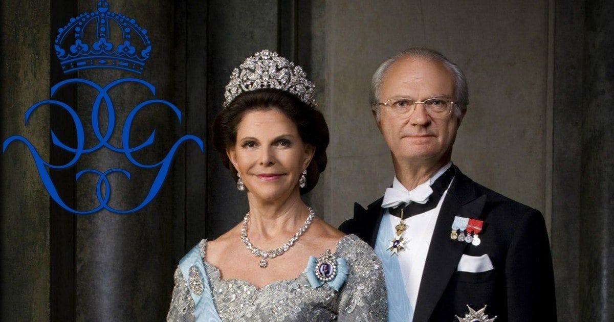 Монограмма короля и королевы Швеции